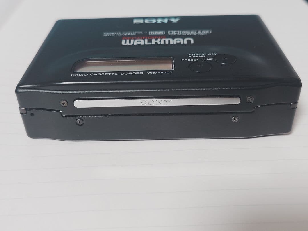 SONY ソニー　ポータブルカセットプレーヤー ウォークマン WM-F707
