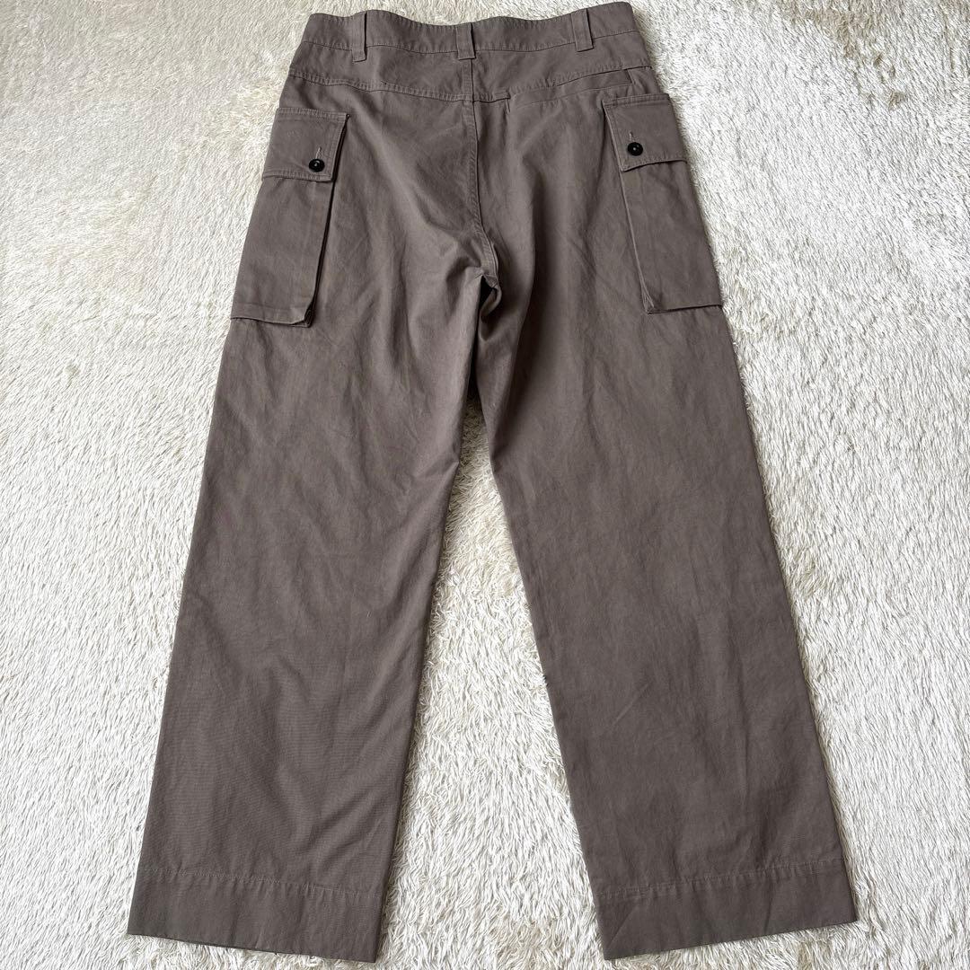 MHL. PLAIN COTTON DRILL TROUSERS カーゴパンツ