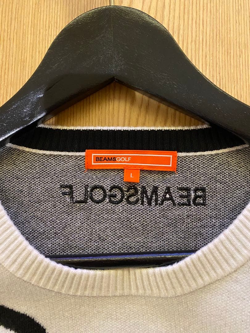 BEAMS GOLF グレー ニットセーター Lサイズ