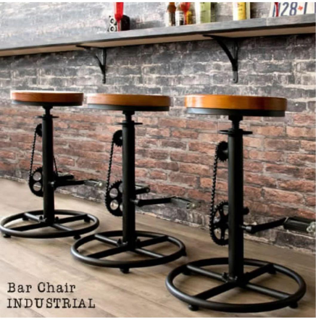【インダストリアル、ヴィンテージ・スチールスツール、オールドレトロ椅子カウンター