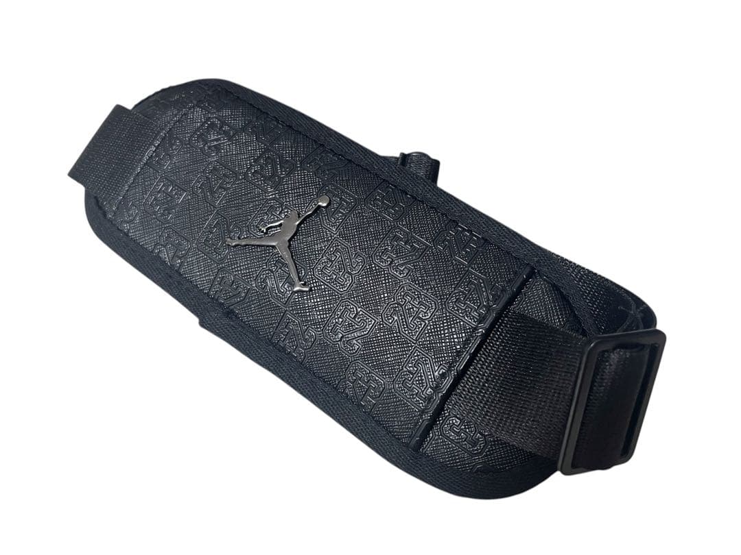 Jordan モノグラムボストンバッグ　レザー調 ブラック　未使用