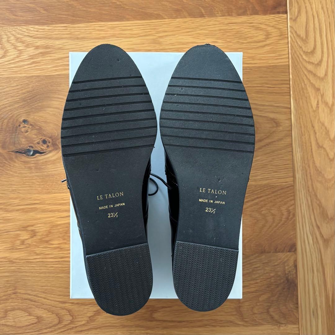 LE TALON ブラックオックスフォードシューズ 23.5cm
