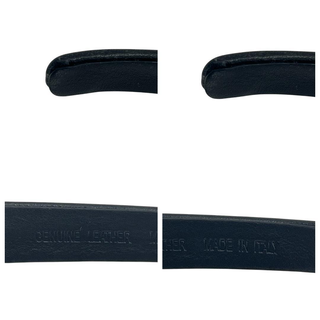 美品 フェラガモ カチューシャ ヴァラ リボン レザー ヘアアクセサリー 黒