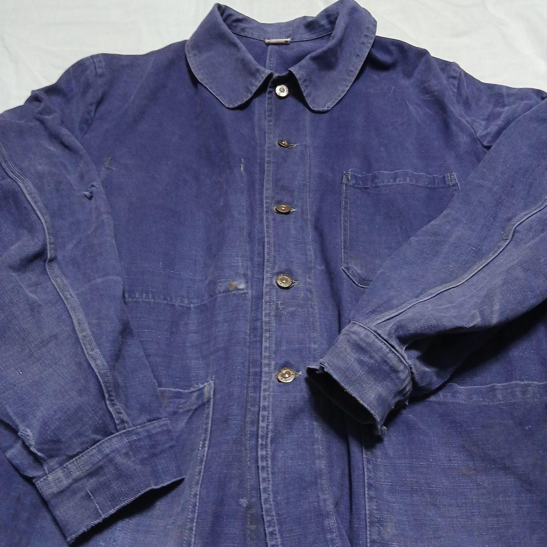 ファイヤーさん専用　フレンチメティスワークジャケット　コットンリネン