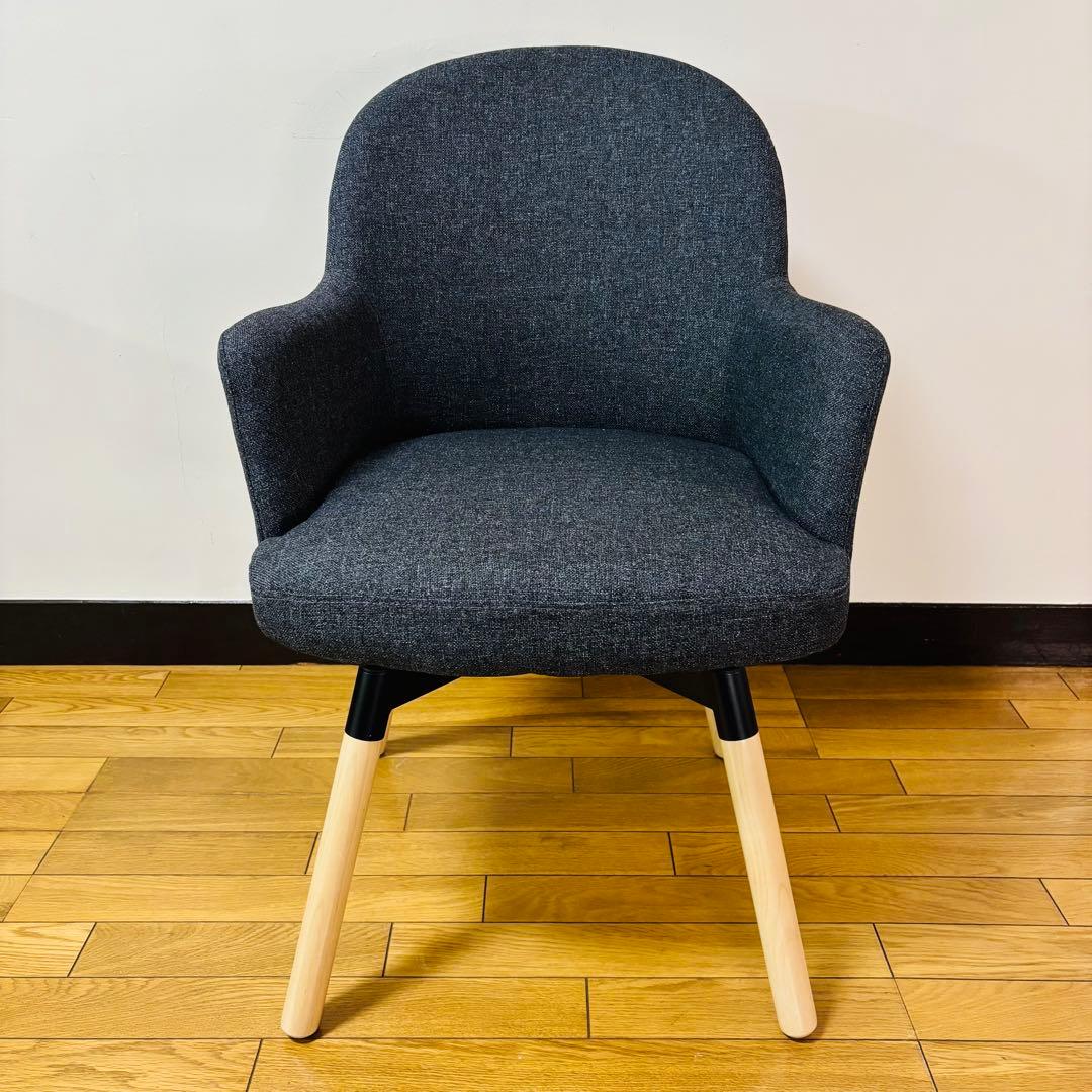 【美品】IKEA JANOLOF ヤンオロフ 回転ダイニングチェア 送料無料2