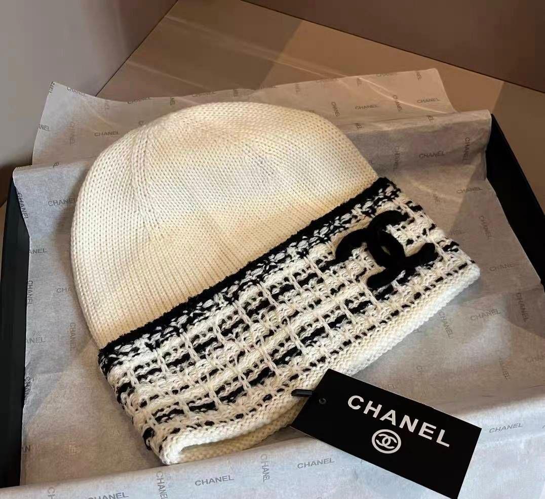 【美品セット】　CHANEL シャネル ストール＋帽子 セット