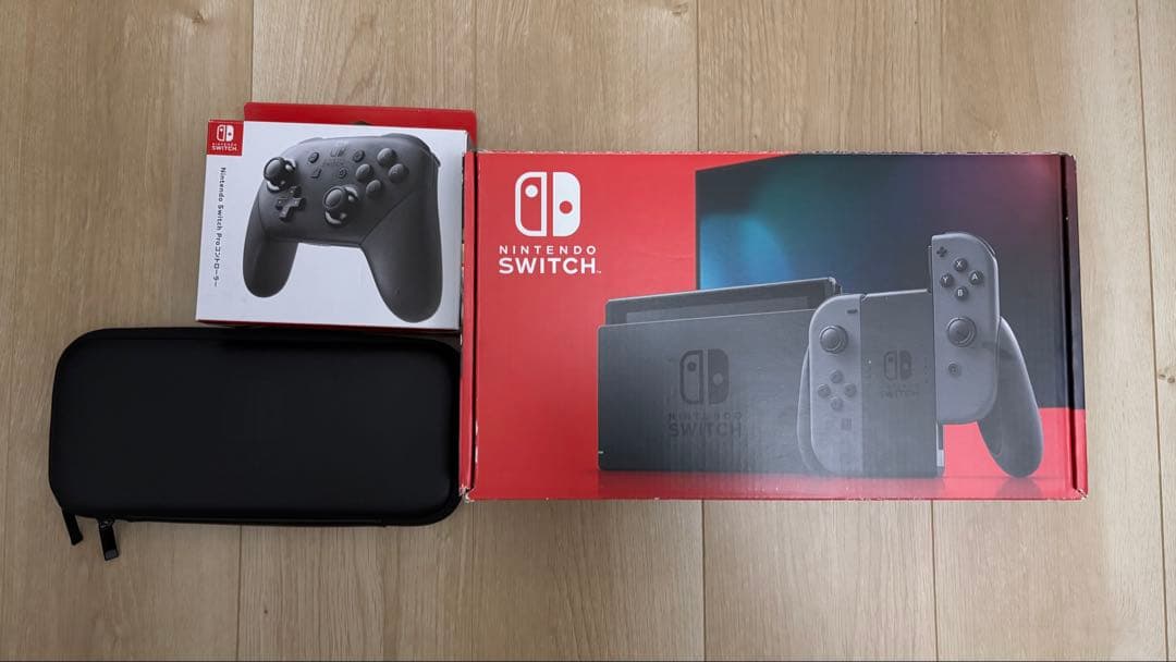 Nintendo Switch 本体 プロコントローラー SDカード ケース付