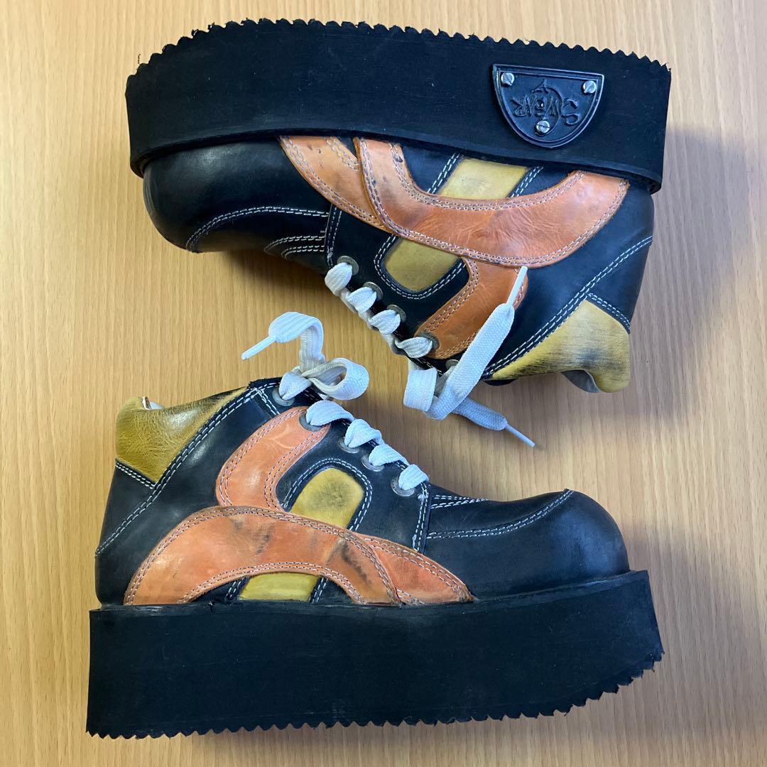 Swear London 厚底 レザー ハイカット シューズ 90s Y2K