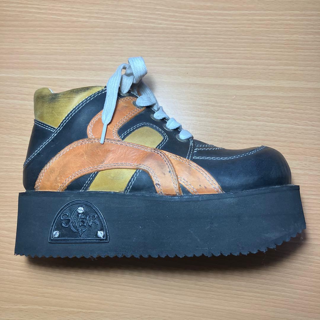 Swear London 厚底 レザー ハイカット シューズ 90s Y2K