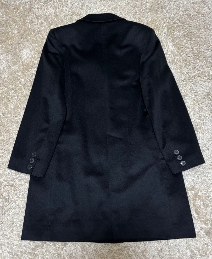 HERNO 最高級カシミヤ100% 裏地総柄　チェスターコート　黒