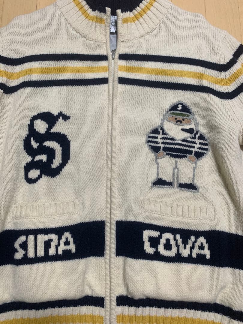 SINA COVA ストライプニットセータージャンパー L