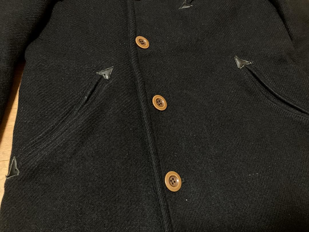 RUDE GALLERY テッズコート 黒 2 ウール ロング チバウウスケ