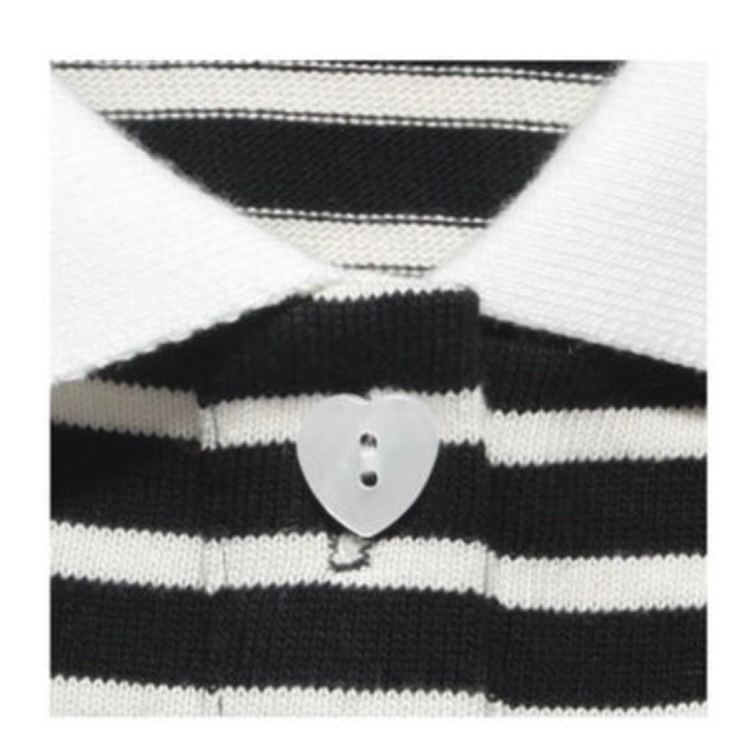 the virgins ストライプ　長袖ポロシャツ