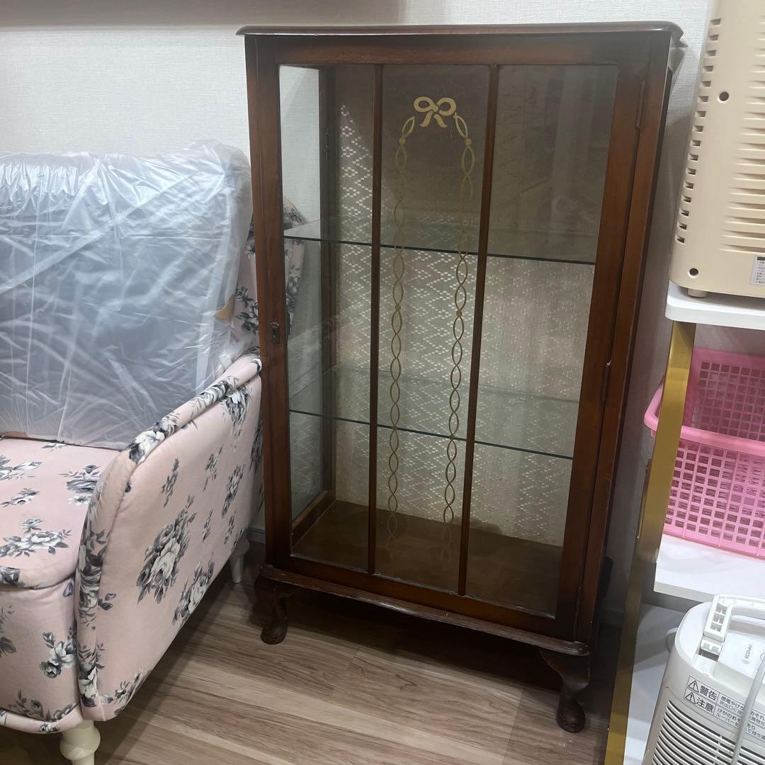 シ*コ様 アンティークキャビネット【猫脚】【13日まで】