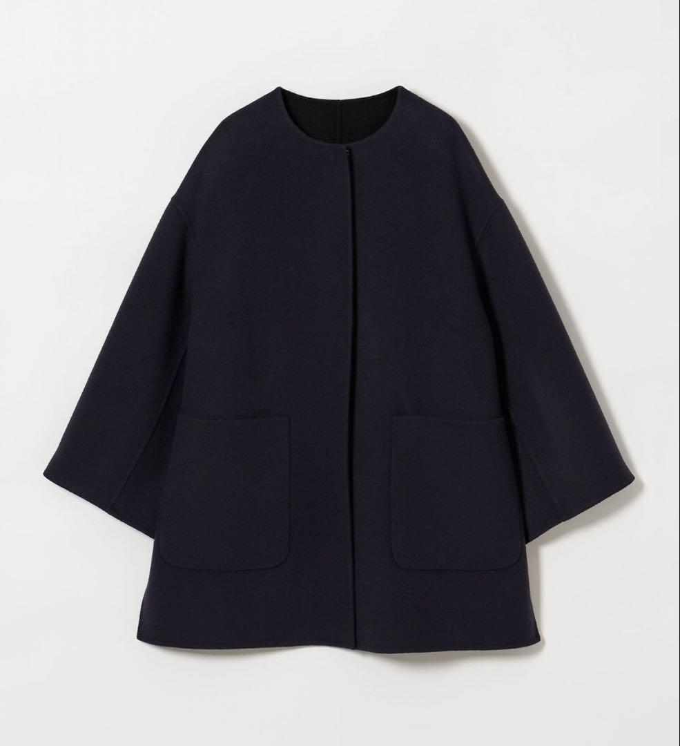 完売！今季UNITED ARROWS バイカラー リバー ミドルコート36