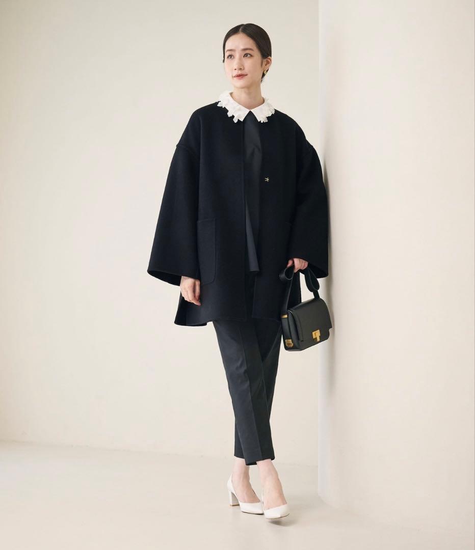 完売！今季UNITED ARROWS バイカラー リバー ミドルコート36