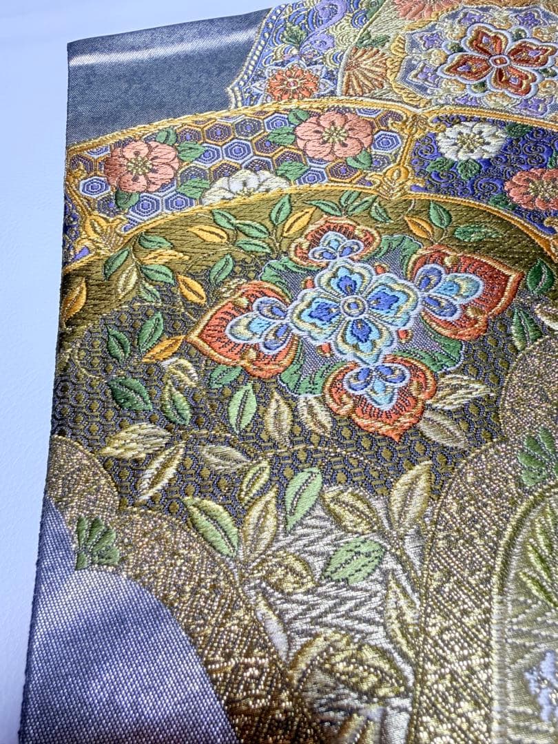 高級 袋帯 正絹 六通柄 唐織 精密織 フォーマル 訪問着 留袖 色無地 西陣織