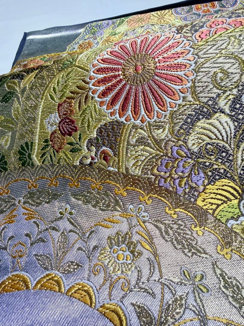 高級 袋帯 正絹 六通柄 唐織 精密織 フォーマル 訪問着 留袖 色無地 西陣織