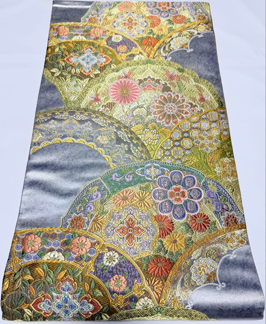 高級 袋帯 正絹 六通柄 唐織 精密織 フォーマル 訪問着 留袖 色無地 西陣織