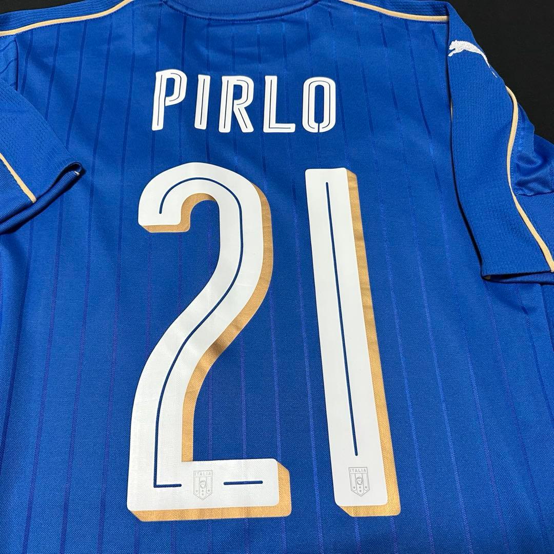 【正規品／極美品】イタリア代表 16-17ホーム #21ピルロ日本M