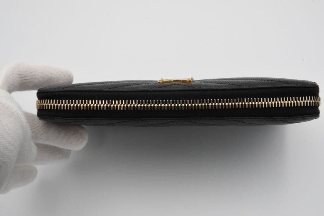 SAINT LAURENT ラウンドファスナー　カサンドラ　付属品有