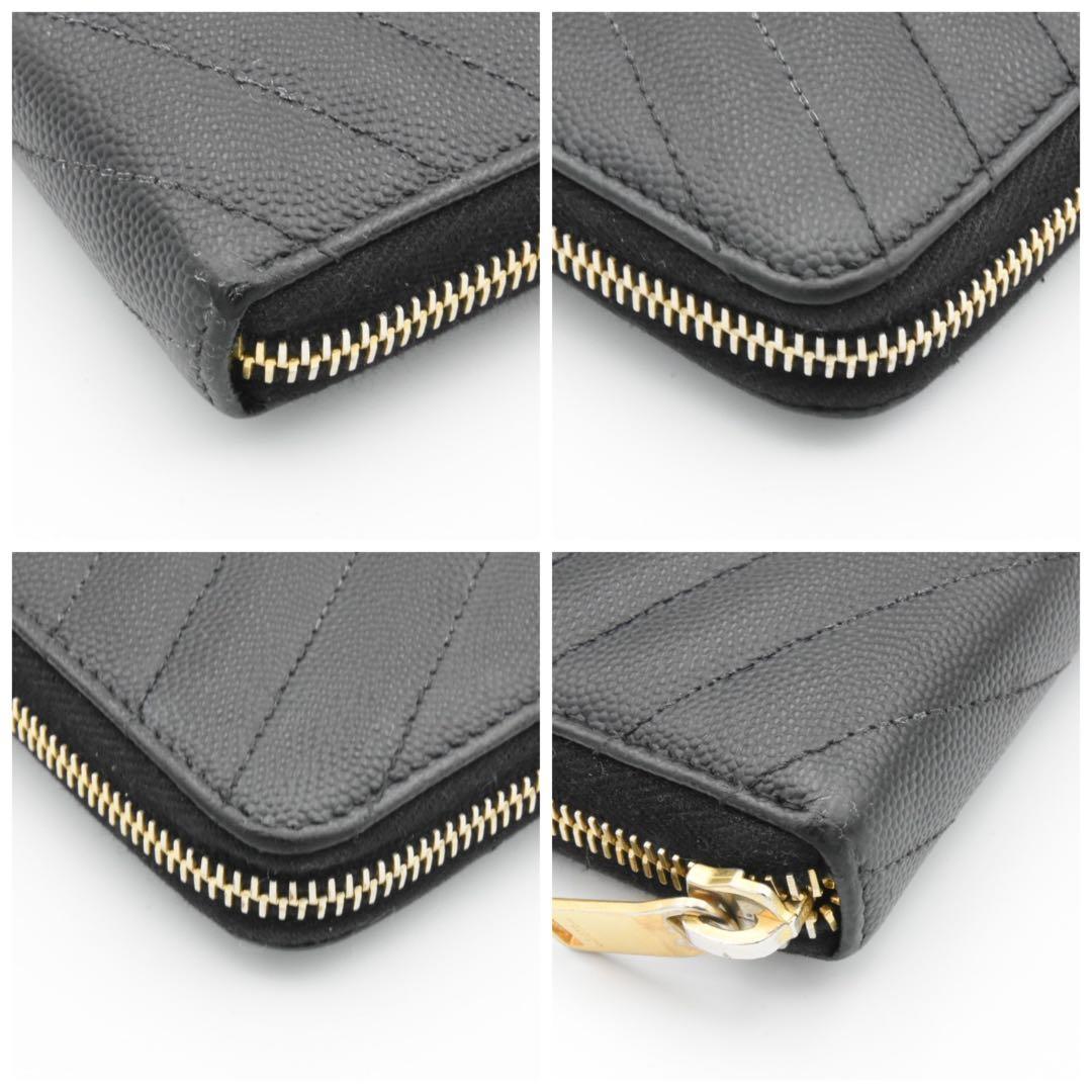 SAINT LAURENT ラウンドファスナー　カサンドラ　付属品有