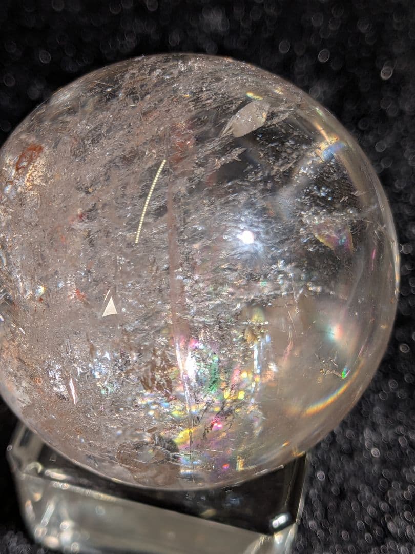 本日限定価格❣️【高品質】天然石ピンクアゼツライト③スフィア4.6cm　丸玉