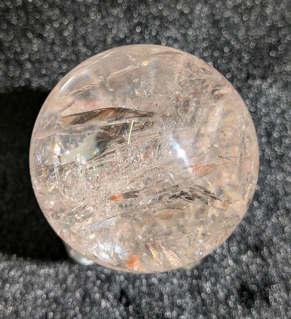 本日限定価格❣️【高品質】天然石ピンクアゼツライト③スフィア4.6cm　丸玉