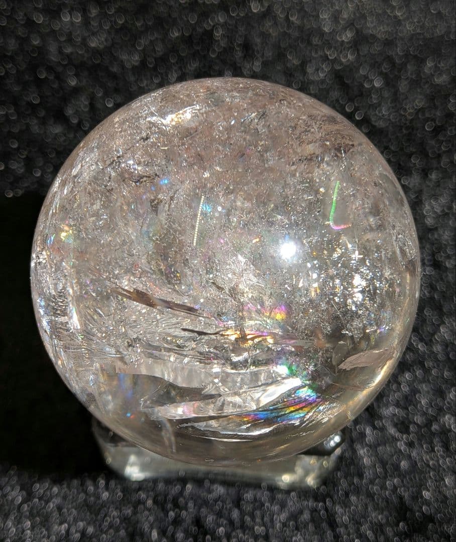 本日限定価格❣️【高品質】天然石ピンクアゼツライト③スフィア4.6cm　丸玉