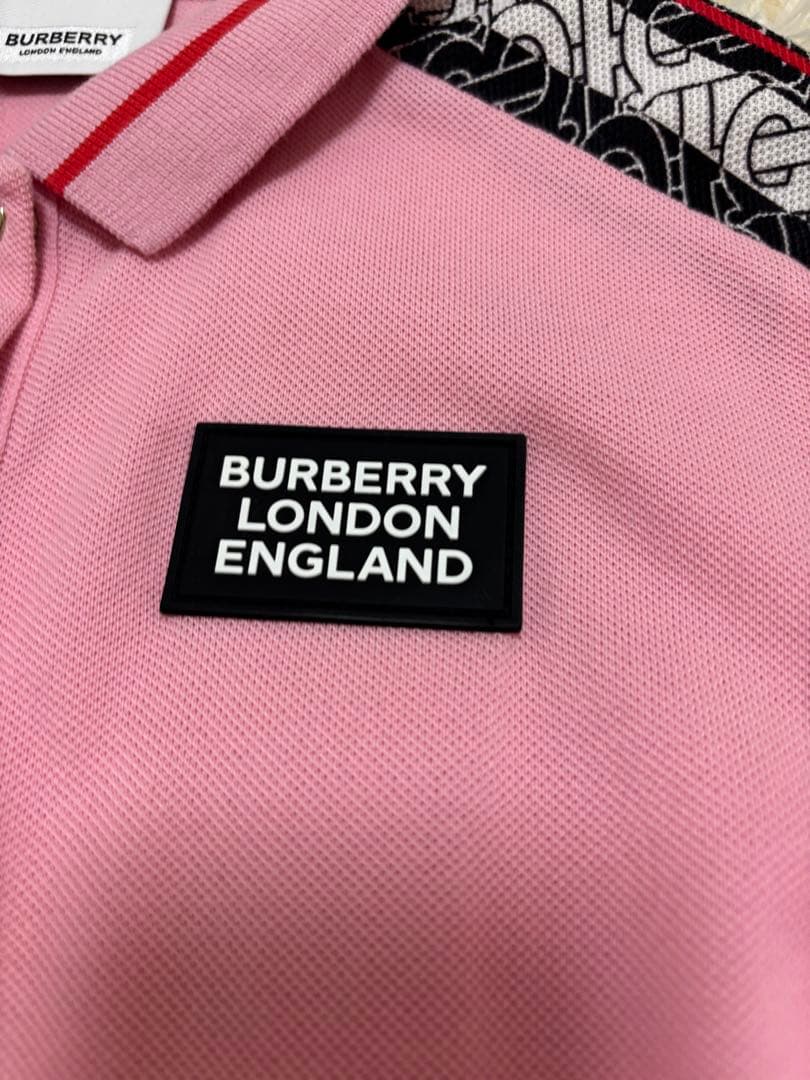 BURBERRY ポロワンピース 半袖 ピンク　10y140cm