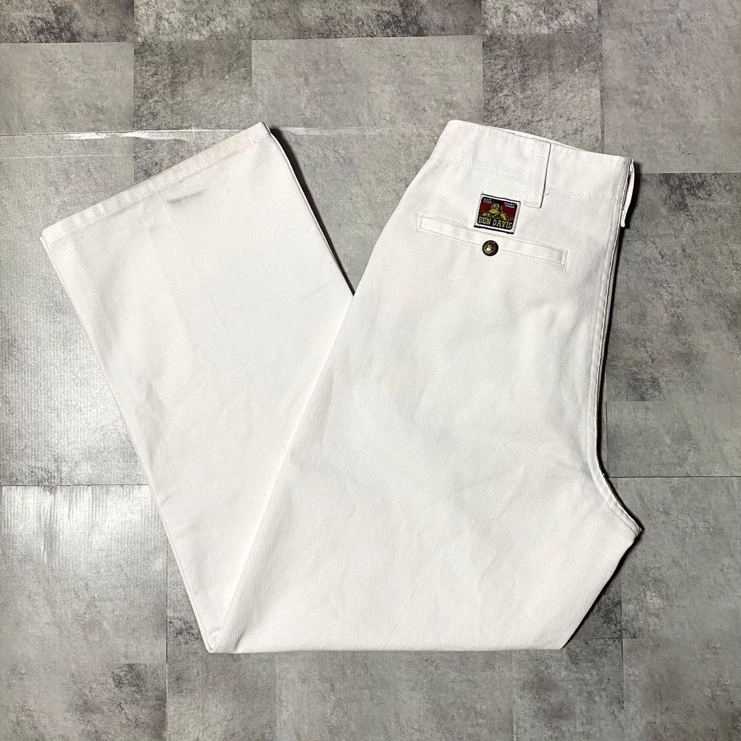 00s〜 BEN DAVIS ベンデイビス フリスコパンツ ホワイト 雰囲気抜群
