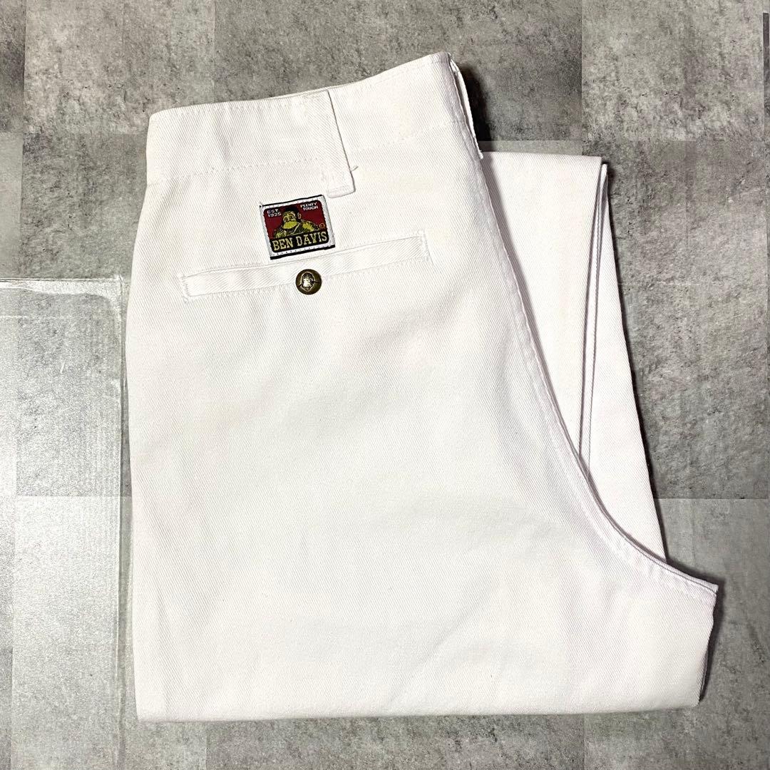 00s〜 BEN DAVIS ベンデイビス フリスコパンツ ホワイト 雰囲気抜群