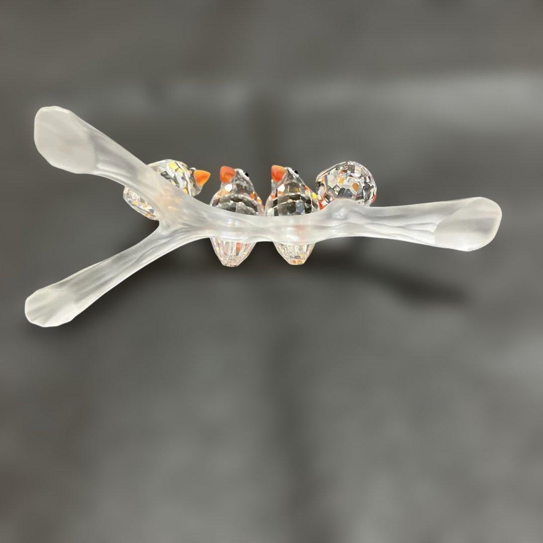 y*y様 スワロフスキー(Swarovski) クリスタル 鳥 ベビーラブバーズ