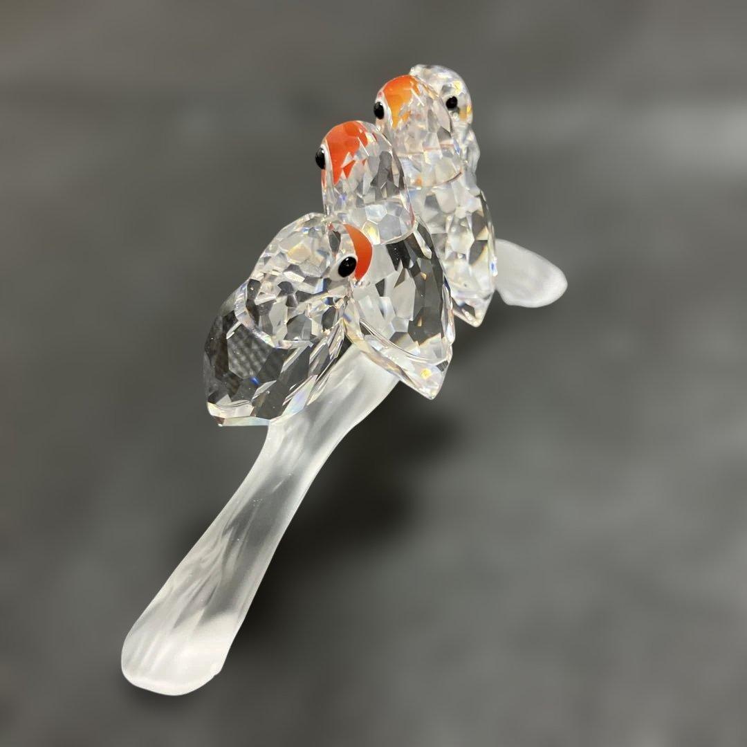 y*y様 スワロフスキー(Swarovski) クリスタル 鳥 ベビーラブバーズ
