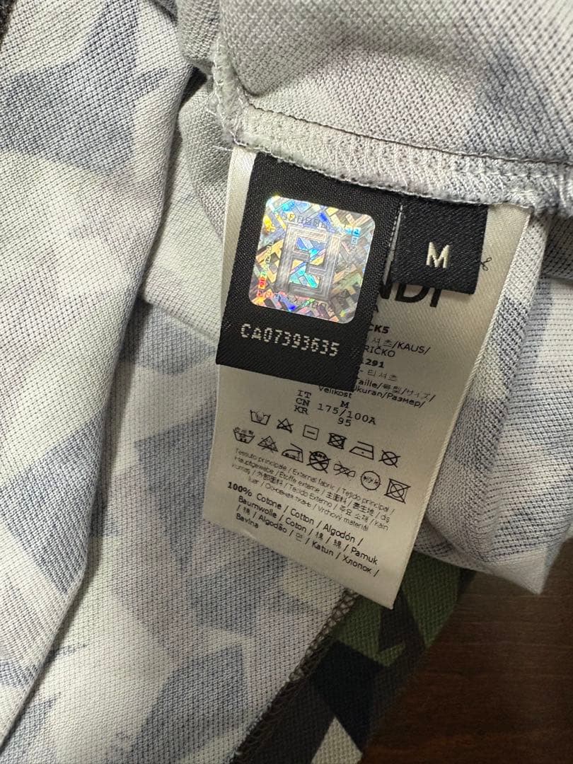 FENDI 迷彩シャツ　モンスター　ポロシャツ