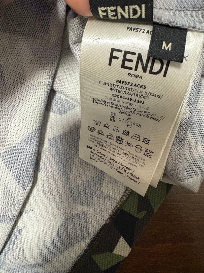 FENDI 迷彩シャツ　モンスター　ポロシャツ