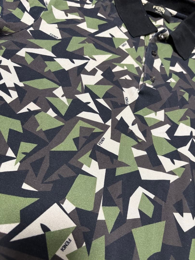 FENDI 迷彩シャツ　モンスター　ポロシャツ