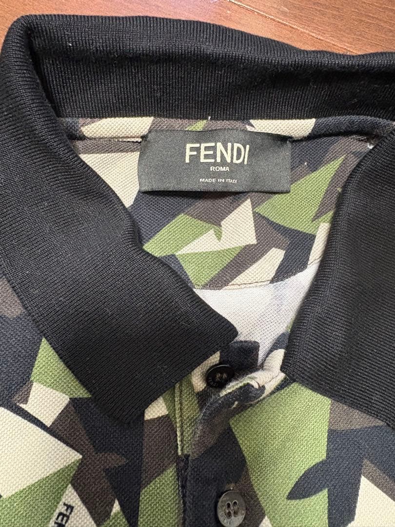 FENDI 迷彩シャツ　モンスター　ポロシャツ
