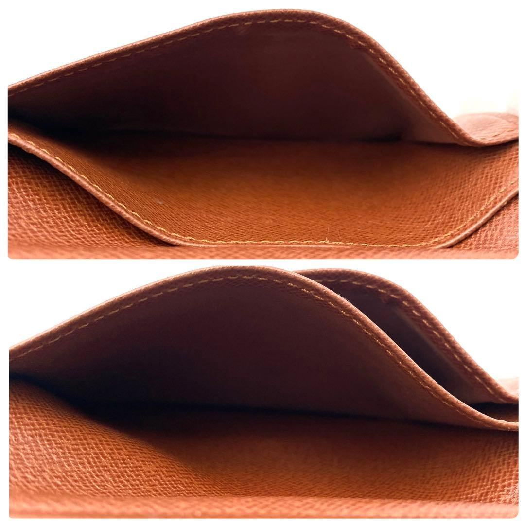 ルイヴィトン モノグラム ヴィエノワ 二つ折り財布 がま口 ブラウン