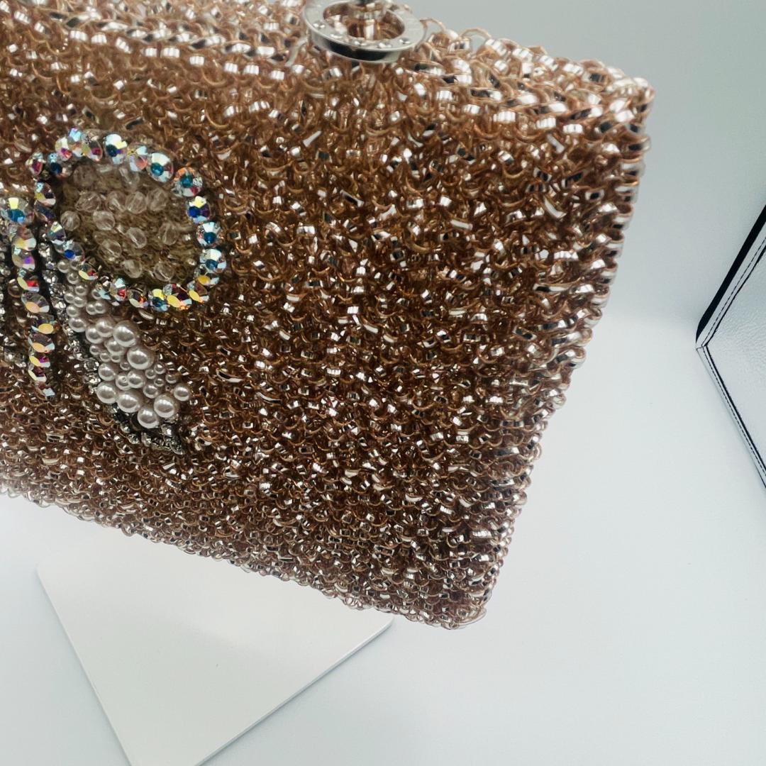 【美品】アンテプリマ ワイヤーバッグ ナストロ リボン 0113 K039