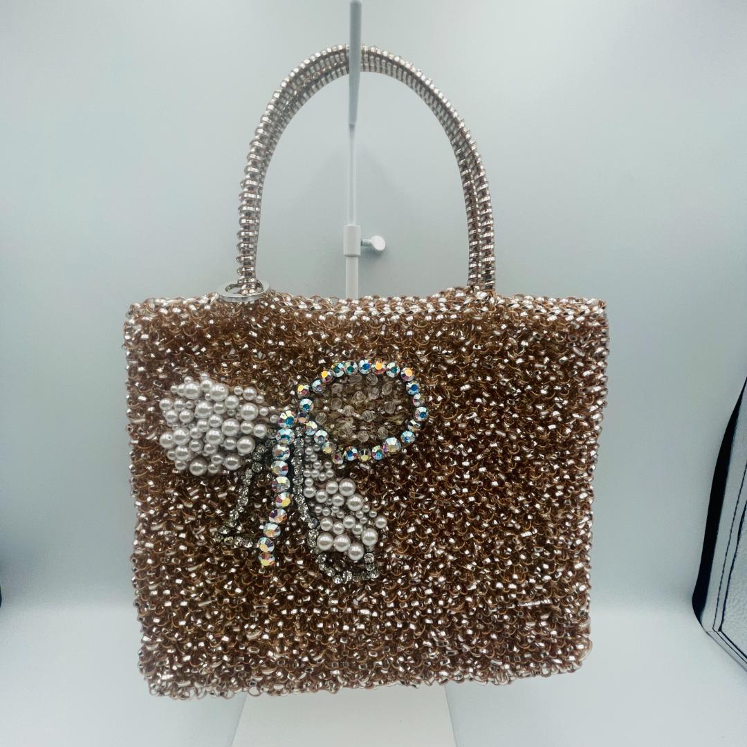 【美品】アンテプリマ ワイヤーバッグ ナストロ リボン 0113 K039