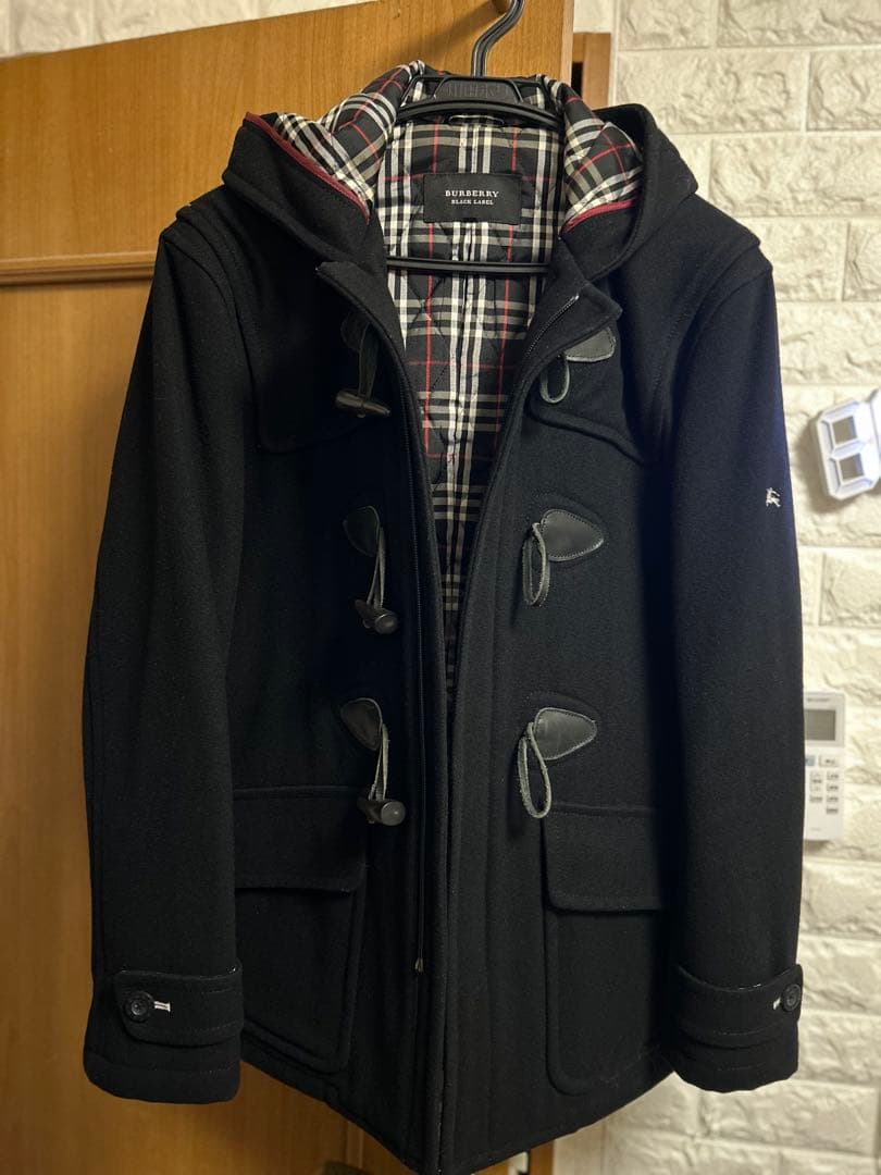バーバリー ダッフルコート 美品ブラック