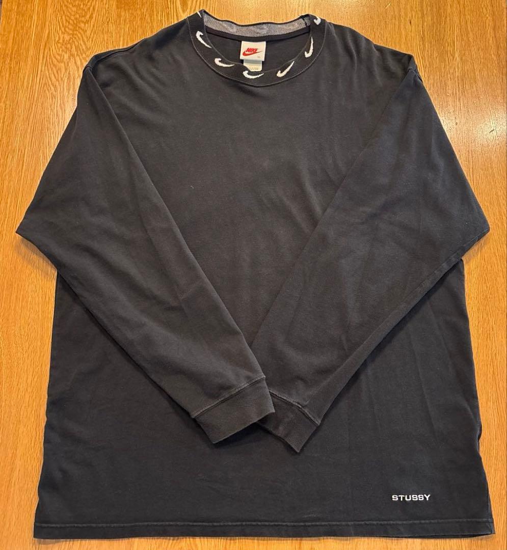 NIKE × STUSSY 長袖カットソー XL ブラック