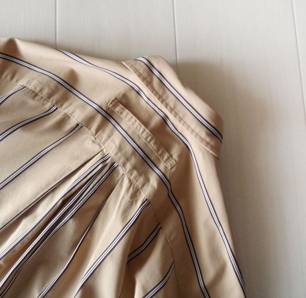 美品 TICCA 3万円 ストライプ柄シャツワンピース ロングワンピース 330