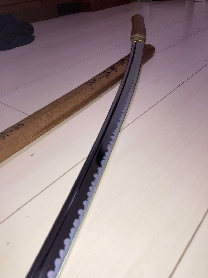最高級模造刀 濃州関工　白鞘 太刀　樋入り刀身　居合刀 太刀　重みあり