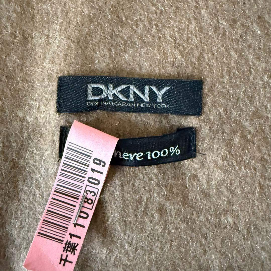 超美品　DKNY カシミヤ100% マフラー グレー/ブラウン