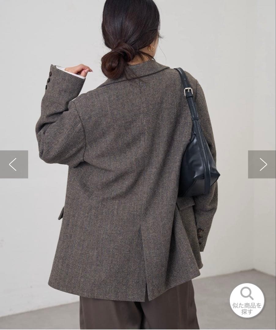 【高見え】CIAOPANIC TYPY オーバージャケット　ツイード