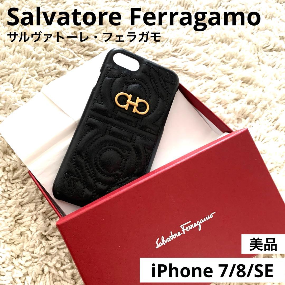 【極美品】Ferragamo iPhone SE /7/8 レザー ケース 本革