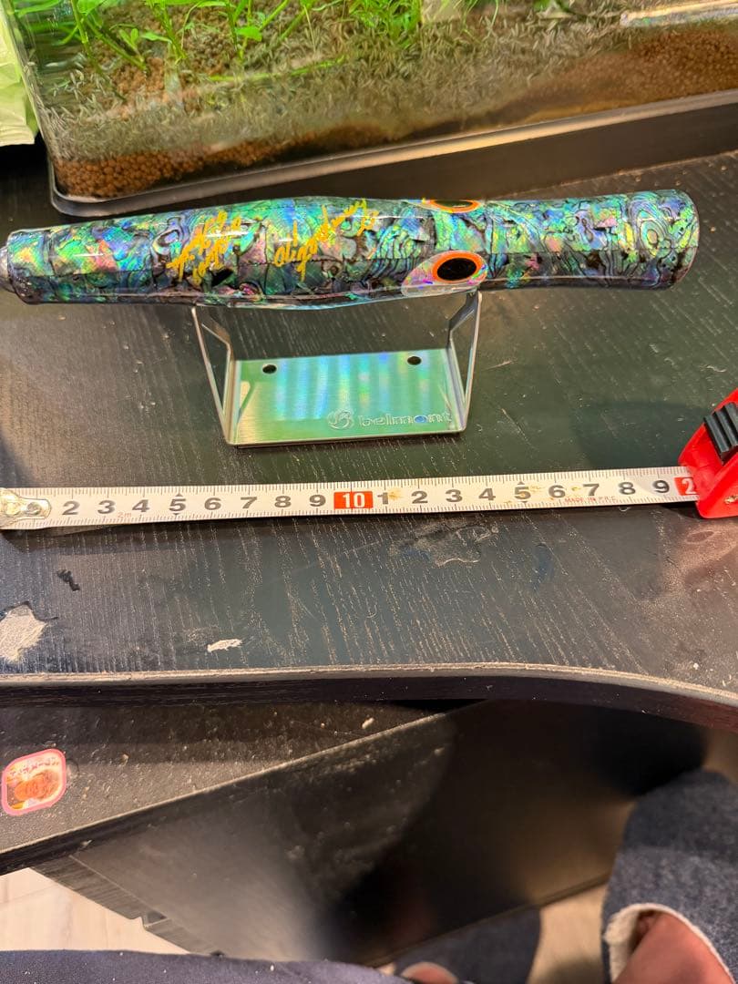 トランペットポッパー 未使用 アワビ貼り 赤カップ