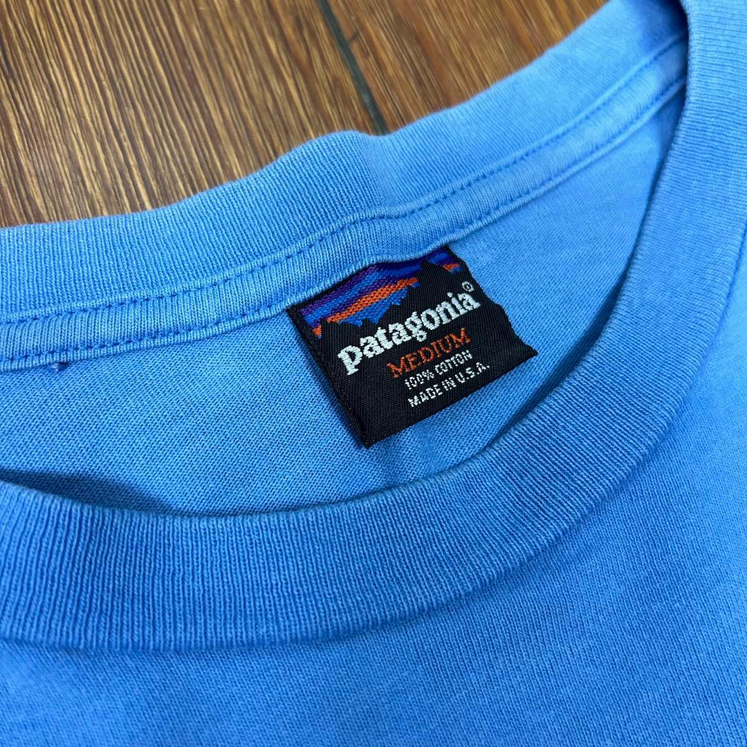 ウ*ン様 90s patagonia 雪なし 黒タグ Tシャツ USA製 M 生